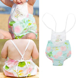 Maxbell Cross Strap Romper Cute Jumpsuit for Baby Girl Toddler One-Pieces Pant 80cm