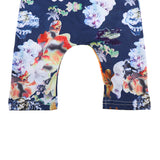 Maxbell Cute Baby Girls Floral Tassel Jumpsuit One-Pieces Sling Romper 100cm