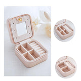 Maxbell Portable Travel Jewellery Box Jewellery Case Storage Gift White