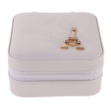 Maxbell Portable Travel Jewellery Box Jewellery Case Storage Gift White