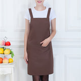 Maxbell 2 Pockets Adjustable Strap For Men Women Home Cooking Kitchen Aprons  Brown