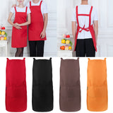 Maxbell 2 Pockets Adjustable Strap For Men Women Home Cooking Kitchen Aprons  Black