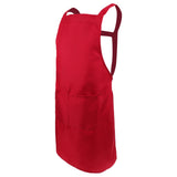 Maxbell 2 Pockets Adjustable Strap For Men Women Home Cooking Kitchen Aprons  Red