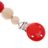 Maxbell Baby Teether Beads Pacifier Chain Crocheted Wooden Beads -6