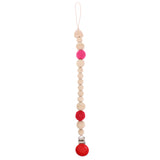 Maxbell Baby Teether Beads Pacifier Chain Crocheted Wooden Beads -6