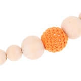 Maxbell Baby Teether Beads Pacifier Chain Crocheted Wooden Beads -3