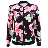 Maxbell Womens Ladies Celebrity Camo Flower FLoral Printed Jacket Outwear Coat M