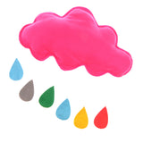 Maxbell Photography Decoration Baby Room Hanging Decoration Raindrop Red