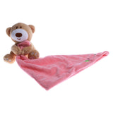 Maxbell Nursery Toddler Soft Smooth Bath Security Cartoon Bear Toy Blanket Pink