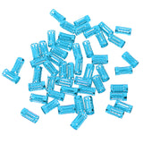 Maxbell 50pcs/Lot Dread lock Beads Hair Rings Adjustable Hair Braid Cuff Clip Blue