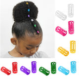 Maxbell 50pcs/Lot Dread lock Beads Hair Rings Adjustable Hair Braid Cuff Clip Blue