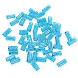 Maxbell 50pcs/Lot Dread lock Beads Hair Rings Adjustable Hair Braid Cuff Clip Blue