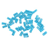 Maxbell 50pcs/Lot Dread lock Beads Hair Rings Adjustable Hair Braid Cuff Clip Blue