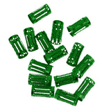 Maxbell 50pcs/Lot Dread lock Beads Hair Rings Adjustable Hair Braid Cuff Clip Green