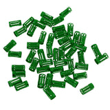 Maxbell 50pcs/Lot Dread lock Beads Hair Rings Adjustable Hair Braid Cuff Clip Green