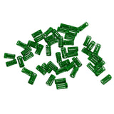 Maxbell 50pcs/Lot Dread lock Beads Hair Rings Adjustable Hair Braid Cuff Clip Green