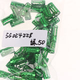 Maxbell 50pcs/Lot Dread lock Beads Hair Rings Adjustable Hair Braid Cuff Clip Green