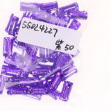 Maxbell 50pcs/Lot Dread lock Beads Hair Rings Adjustable Hair Braid Cuff Clip Purple