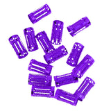 Maxbell 50pcs/Lot Dread lock Beads Hair Rings Adjustable Hair Braid Cuff Clip Purple