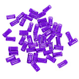 Maxbell 50pcs/Lot Dread lock Beads Hair Rings Adjustable Hair Braid Cuff Clip Purple