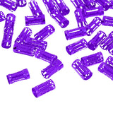 Maxbell 50pcs/Lot Dread lock Beads Hair Rings Adjustable Hair Braid Cuff Clip Purple