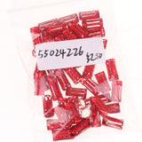 Maxbell 50pcs/Lot Dread lock Beads Hair Rings Adjustable Hair Braid Cuff Clip Red