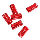 Maxbell 50pcs/Lot Dread lock Beads Hair Rings Adjustable Hair Braid Cuff Clip Red