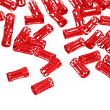 Maxbell 50pcs/Lot Dread lock Beads Hair Rings Adjustable Hair Braid Cuff Clip Red