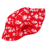 Maxbell 100% Cotton Packable Summer Sunhat Travel Bucket Hat Wide Brim Red