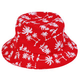 Maxbell 100% Cotton Packable Summer Sunhat Travel Bucket Hat Wide Brim Red