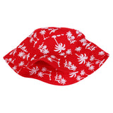 Maxbell 100% Cotton Packable Summer Sunhat Travel Bucket Hat Wide Brim Red