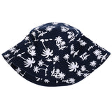 Maxbell 100% Cotton Packable Summer Sunhat Travel Bucket Hat Wide Brim Blue