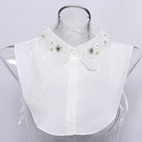 Maxbell Womens Fake Collar Removable False Blouse Embroidered 5-Half Shirt #5