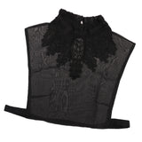 Maxbell Womens Fake Collar Removable False Blouse Embroidered 3-Half Shirt Black#3