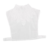 Maxbell Womens Fake Collar Removable False Blouse Embroidered 3-Half Shirt White#3