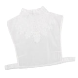 Maxbell Womens Fake Collar Removable False Blouse Embroidered 3-Half Shirt White#3