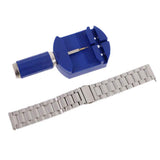 Maxbell Stainless Steel Strap Watch Band + Tools for Samsung Gear S2 Classic Silver
