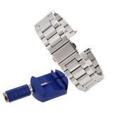 Maxbell Stainless Steel Strap Watch Band + Tools for Samsung Gear S2 Classic Silver