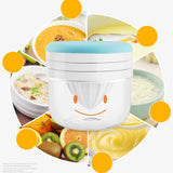 Maxbell DIY Homemade Baby Food Mill Grinding Bowl Grinder Processor Blue