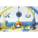 Maxbell Baby Musical Sensory Play Mat Music & Toys Cotton Play Gym Small-Blue