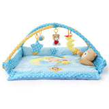 Maxbell Bear Musical Sensory Activity Mat with Sides, Music and Toys for Baby Blue