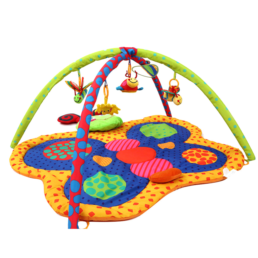 Maxbell Newborn Infant Baby Soft Animals Activity Gym Playmat Play Mat Butterfly