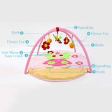 Maxbell Infant Baby Mat Play Gym Mat Soft Cotton Animal Activity Playmat Bee