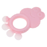 Maxbell Babies Infants Safe Teething cartoon Toys Silicone Molar Rod  Pink Frog