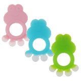 Maxbell Babies Infants Safe Teething cartoon Toys Silicone Molar Rod  Pink Frog