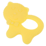 Maxbell Babies Infants Safe Teething cartoon Toys Silicone Molar Rod  Yellow Cat