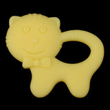 Maxbell Babies Infants Safe Teething cartoon Toys Silicone Molar Rod  Yellow Cat