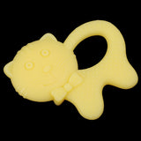 Maxbell Babies Infants Safe Teething cartoon Toys Silicone Molar Rod  Yellow Cat