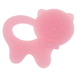 Maxbell Babies Infants Safe Teething cartoon Toys Silicone Molar Rod  Pink Cat