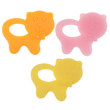 Maxbell Babies Infants Safe Teething cartoon Toys Silicone Molar Rod  Orange Cat